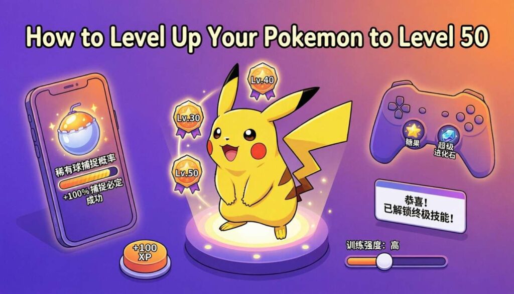 How-to-Power-Up-Pokemon-to-Level-50